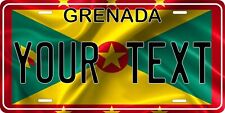 Grenada Flag Wave License Plate Personalized Car Bike Motorcycle picture