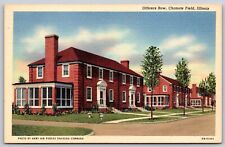 Postcard Officers Row, Chanute Field IL military linen B58 picture