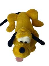Disney Store Genuine Original Pluto Green Collar Plush Stuffed Animal Toy 8” picture