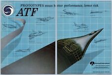 1986 Rockwell International Aviation Ad Advanced Tactical Fighter Jets Prototype picture