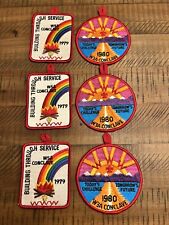 Lot of 6 BSA ORDER OF THE ARROW W3A W5A CONCLAVE PATCHES OA 1979 1980 picture