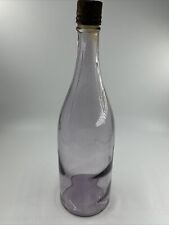 Vtg Purple Amethyst Whiskey Wine Medicine Bottle Twist Top Satsop Homebrand Cap picture