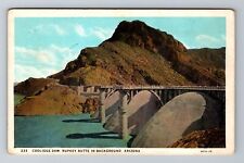 AZ-Arizona, Coolidge Dam, Rupkey Butte, Antique, Vintage Souvenir Postcard picture