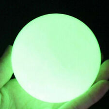 Glow In The Dark Luminous Quartz Stone Sphere Ball Green Crystal 35Mm Stand picture