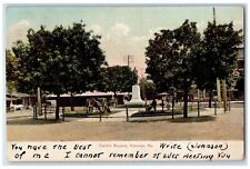 1907 Centre Square Park Monument Basilisk Cannon Hanover Pennsylvania Postcard picture