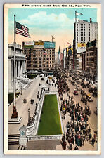 Vintage Postcard Fifth Avenue North From 40th Street New York picture