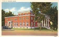 Augusta, Maine, ME, Y.M.C.A., Linen Vintage Postcard a9770 picture