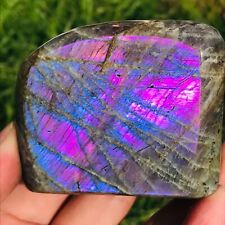 335g Natural Rare Purple Red Labradorite Quartz Crystal Mineral Display Specimen picture