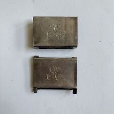 Vintage Sterling Silver Matchbox Holder Engraved 