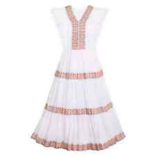 NWT Disney Store Encanto Midi in White Swiss Dot Cotton Ruffled Dress XL picture