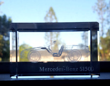 Mercedes Benz S1500 Convertible 3D Etched Hologram Crystal Glass Paperweight picture