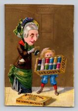J P Coats Elderly Woman Box Of Thread P615 Trimmed picture