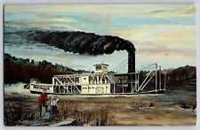 Postcard Steamboat Bertrand on Missouri River, Missouri Valley Iowa     D28 picture