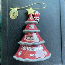 2008 Danbury NM Alabama Crimson Tide Christmas Ornament Tree Santa Star w/ Box picture