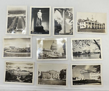 Vintage Washington DC (Set of 10) Miniature Black White Photograph Souvenirs picture