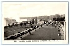c1930's Rainbow Bridge Gardens Niagara Falls Canada RPPC Photo Vintage Postcard picture