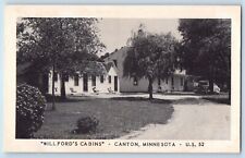 Canton Minnesota Postcard Willfords Cabins Exterior View Building c1940 Antique picture