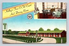 Kelleys Trav O Tel Court Dining Room Restaurant Olanta South Carolina Postcard picture