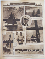 1920 Buffalo NY Illustrated Express Picture Section Canoe Club West Point Harbor picture