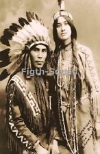 Picture Photo 1912 North American couple Situwuka and Katkwachsnea 6x4in 7215 picture
