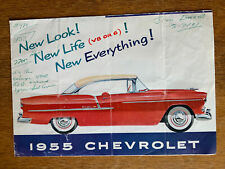 Original 1955 Chevrolet Sales brochure with Dealer Prices/ Owners Handwriting. picture