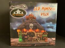 FG Square Halloween Village LED PUMPKIN VILLA NIB picture