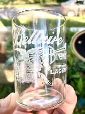 BELLAIRE BREWING CO  BREWERS EXPORTERS OHIO LAGER BEER ETCHED GLASS PRE PRO picture