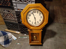 Regulator Clock, Wood, Battery, Waltham Spartus Model 6329, Westminster Chime picture