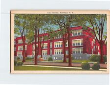 Postcard High School Norwich New York USA picture