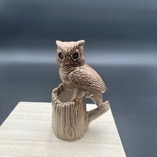 vintage cramer owl perched on stump Toothpick Holder picture