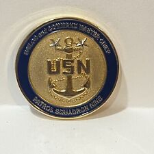 US NAVY Patrol Squadron Nine Challenge Coin - Sailors Creed - Master Chief Coin picture