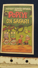 Vintage Popeye on Safari Mini Comic Book #2 Presented by Instant Quaker Oatmeal picture