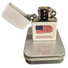 OLD GLORY LIGHTER CO.  W/USA AMERICAN FLAG LOGO- WINDPROOF SIMILAR TO ZIP picture