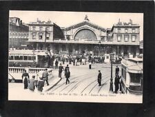 B1805 France Paris Eastern Railway station vintage postcard picture