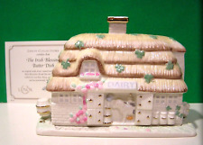 LENOX IRISH BLESSING BUTTER DISH -- Ireland cottage -- -- NEW in BOX with COA picture