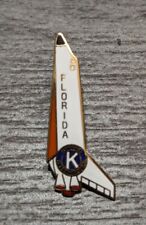 Kiwanis International Florida NASA White Space Shuttle Hard Enamel Lapel Pin  picture