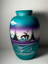 Native American Navajo Pottery Vase 9.5 in. picture