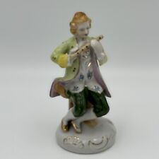 Vintage Victorian Era Man Playing Flute  Occupied Japan Romantic  Figurine Decor picture