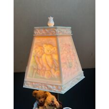 Vintage 1990s Nursery Lamp Ting Shen Story Bears Nightlight Children's Room 12