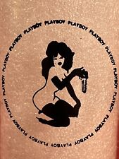 VINTAGE PLAYBOY CLUB Glass - Leroy Neiman Femlin Lady Logo - Mint Condition picture