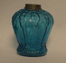 ITEM # 32B  H-222 Antique Art Glass Small Miniature Oil Lamp Base picture