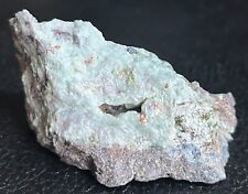 5.2cm Pretty Green Prehnite w Copper On Basalt - Keweenaw, Michigan picture