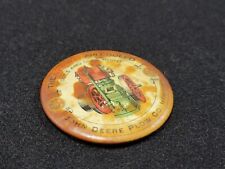 Antique John Deere Plow Co Indianapolis IN Advertising Pocket Mirror Hit N Miss picture