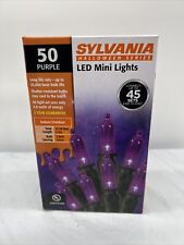 NIB Sylvania 50 Purple Halloween Series LED Mini Lights picture
