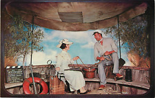 African Queen Humphrey Bogart Katharine Hepburn Movieland Wax Museum Postcard picture