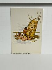 Postcard Trails End The Picture Writer Artist Signed Charles M. Russell A50 picture