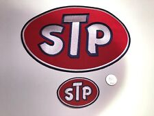 STP OIL TREATMENT  LARGE & SMALL EMBROIDERED CLOTH PATCHES JACKET VEST picture