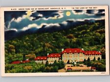 c1950 Night View Grove Park Inn Moonlight Asheville North Carolina NC Postcard picture
