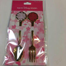 Disney Resort Sakura Minnie Mouse Cutlery Set Spoon Fork Flatware Tableware JP picture