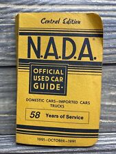 Vintage NADA Official Used Car Guide October 1991 Central Edition Paperback Book picture